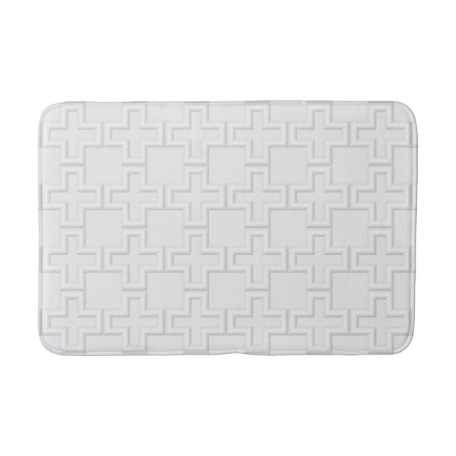 Plus Embossed Surface Pattern Bath Mat (Front)