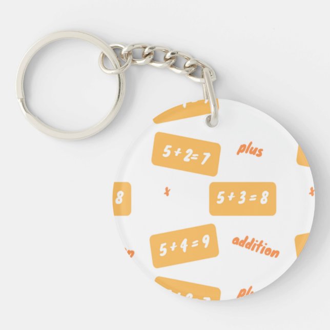 Plus five learning key ring (Front)
