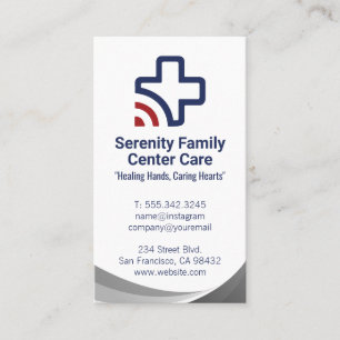 Plus Medical Wave Logo Design   Hospital Business Card