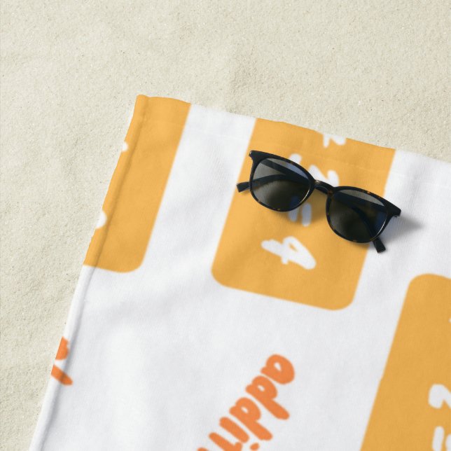 Plus one learning beach towel (In Situ)