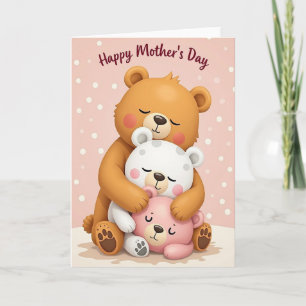 Plush Animal Mothers Day Card