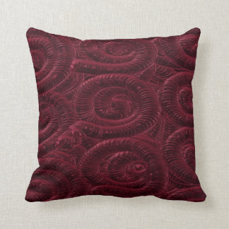 Plush Burgundy Pillow by Barbara Dean Aliaga