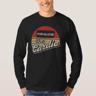 Plush Collecting Is My Cardio Vintage Retro T-Shirt
