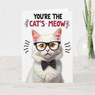 Plush Elegant Feline Friend Card
