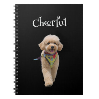 Plush Ivory Puppy Notebook