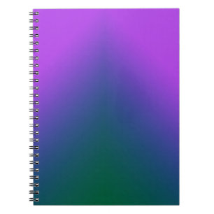 Plush Peacock Ombre Notebook
