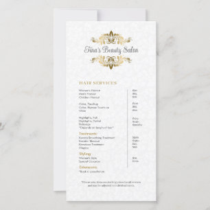 Plush White Damask Gold Frame Price List