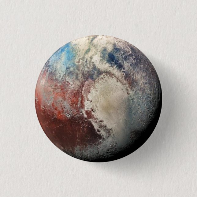 Pluto 3 Cm Round Badge (Front)