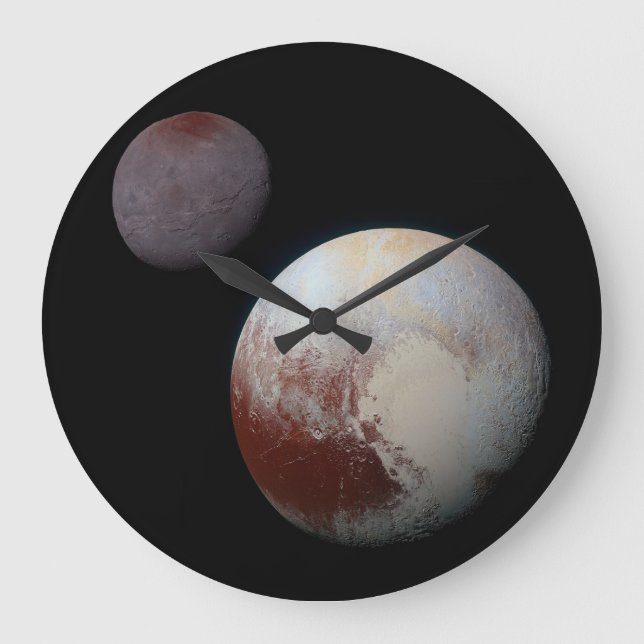 Pluto and Charon NASA New Horizons Clock (Front)