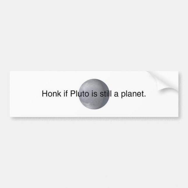 pluto bumper sticker (Front)