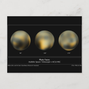 Pluto by NASA's Hubble Space Telescope Postcard