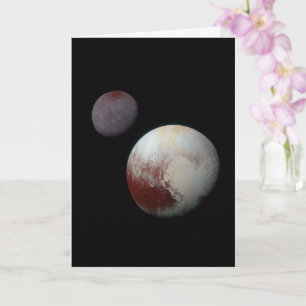 Pluto & Charon 9th or Dwarf Planet Solar System Card