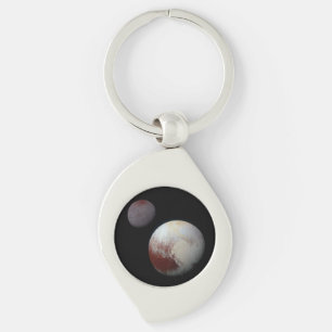 Pluto & Charon 9th or Dwarf Planet Solar System Key Ring