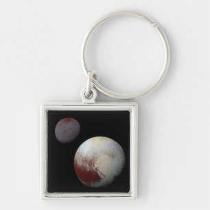 Pluto & Charon 9th or Dwarf Planet Solar System Key Ring