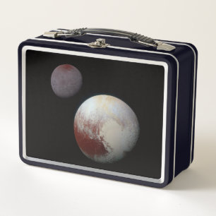 Pluto & Charon 9th or Dwarf Planet Solar System Metal Lunch Box