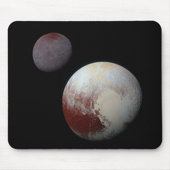 Pluto & Charon 9th or Dwarf Planet Solar System Mouse Mat (Front)
