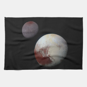 Pluto & Charon 9th or Dwarf Planet Solar System Tea Towel