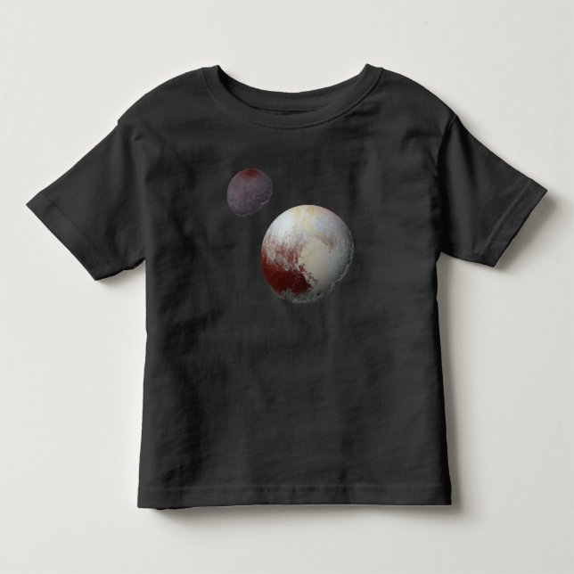 Pluto & Charon 9th or Dwarf Planet Solar System Toddler T-Shirt (Front)