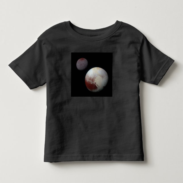 Pluto & Charon 9th or Dwarf Planet Solar System Toddler T-Shirt (Front)