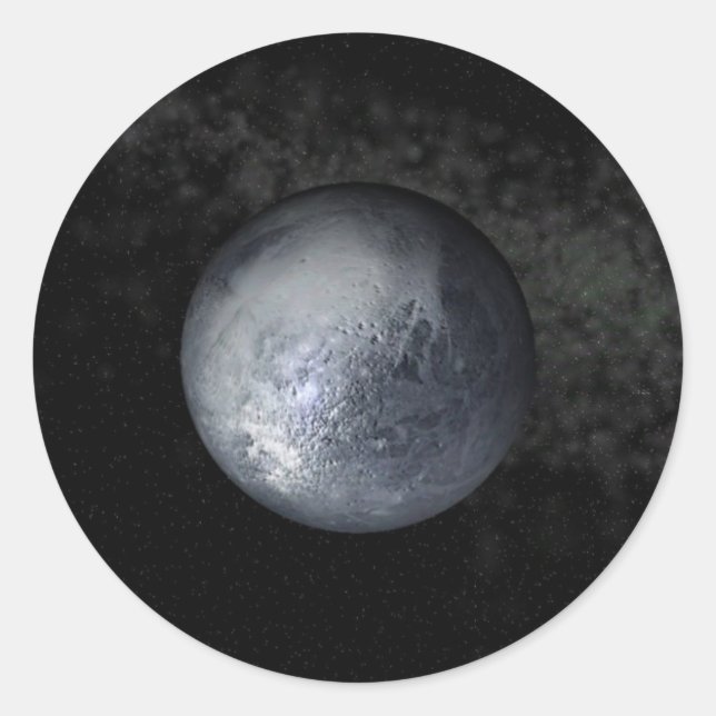 pluto classic round sticker (Front)