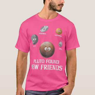 Pluto Found New Friends Solar Space Science  T-Shirt