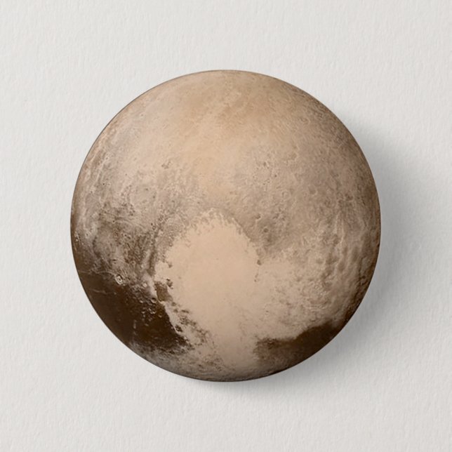 Pluto Heart-View 6 Cm Round Badge (Front)
