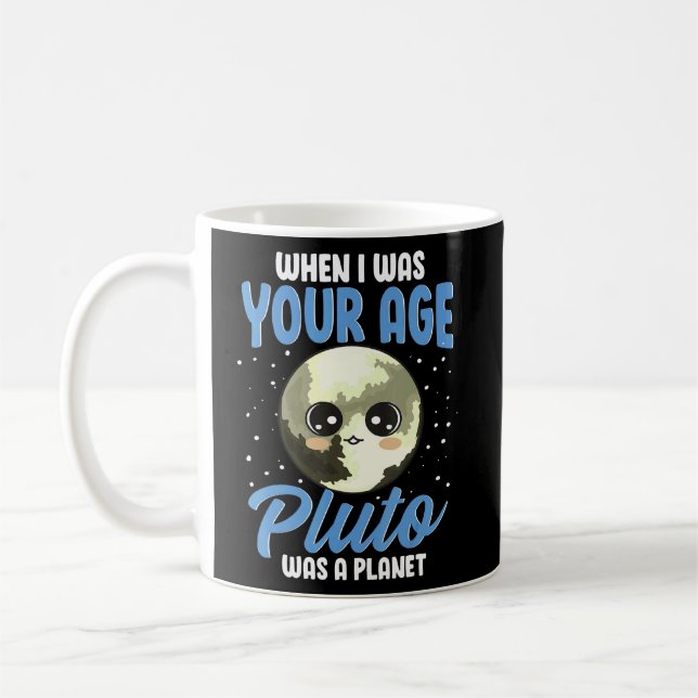 Pluto Inspired Dwarf Planet Related Pluto Joke Des Coffee Mug (Left)