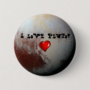 Pluto lovers 6 cm round badge