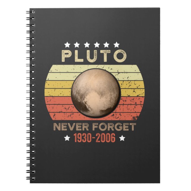 Pluto Never Forget 1930-2006 Notebook (Front)