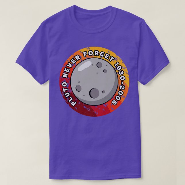 Pluto Never Forget 1930-2006 T-Shirt (Design Front)