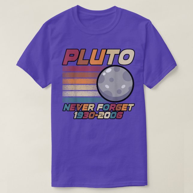 Pluto Never Forget 1930-2006 T-Shirt (Design Front)