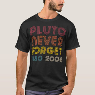 Pluto Never Forget 1930 - 2006 Vintage Disco Retro T-Shirt