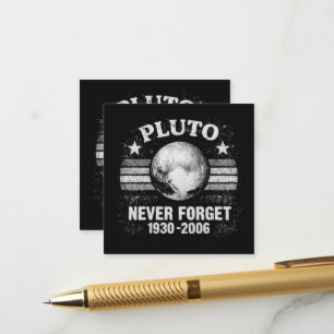 Pluto Never Forget Enclosure Card