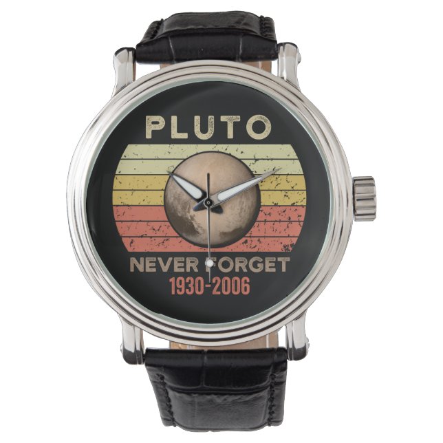 pluto never forget, eris, moon, astronomy, astrono watch (Front)