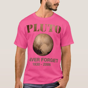 Pluto Never Forget Funny Science Astronomer Space T-Shirt