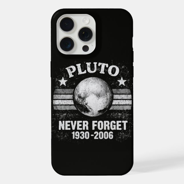 Pluto Never Forget iPhone Case (Back)