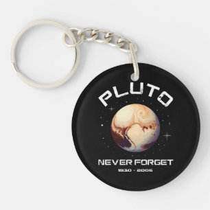 Pluto Never Forget Key Ring