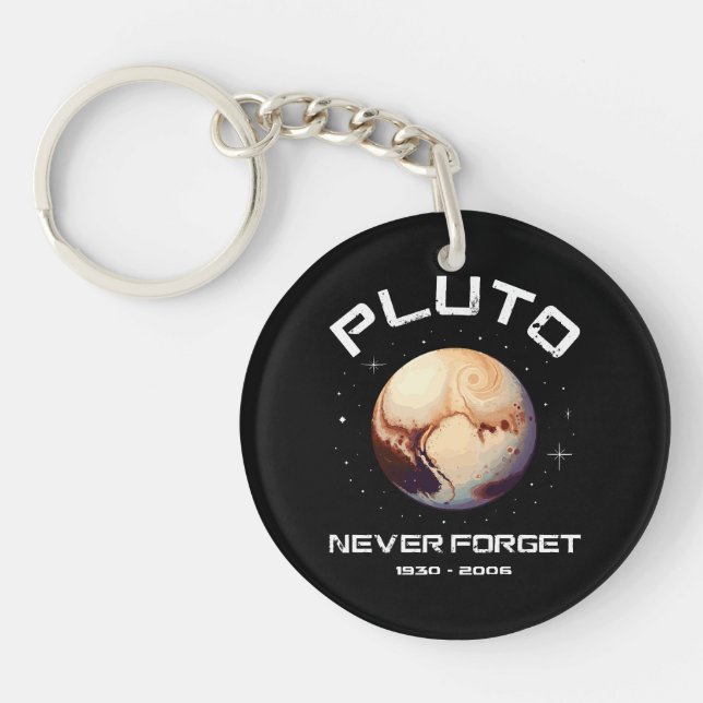 Pluto Never Forget Key Ring (Front)