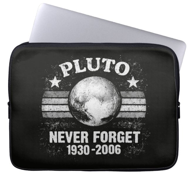 Pluto Never Forget Laptop Sleeve (Front)
