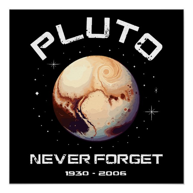 Pluto Never Forget Poster (Front)
