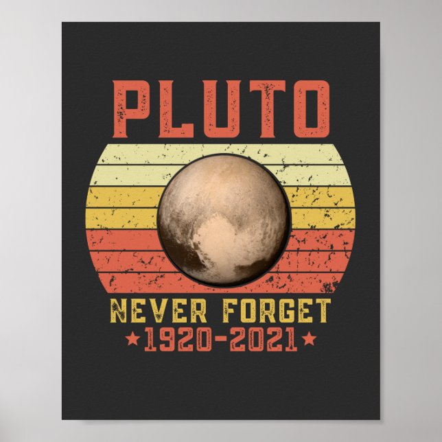 pluto NEVER FORGET Poster (Front)