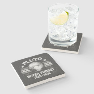 Pluto Never Forget Stone Coaster