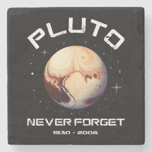 Pluto Never Forget Stone Coaster
