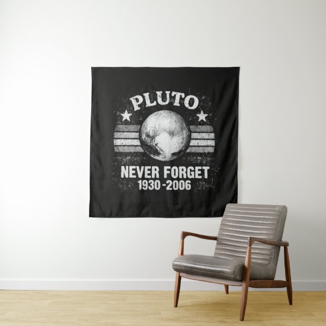 Pluto Never Forget Tapestry (In Situ)