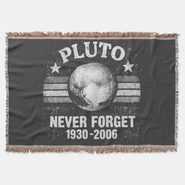 Pluto Never Forget Throw Blanket (Front)