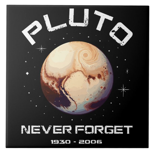 Pluto Never Forget Tile (Front)