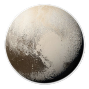 Pluto Planet Solar System Elegant Greige Scorpio Ceramic Knob