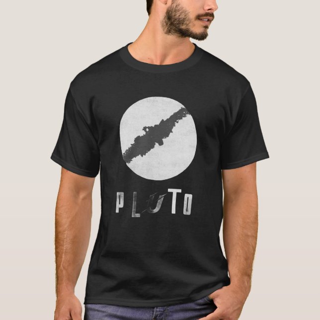 Pluto Planet Space Design T-Shirt (Front)
