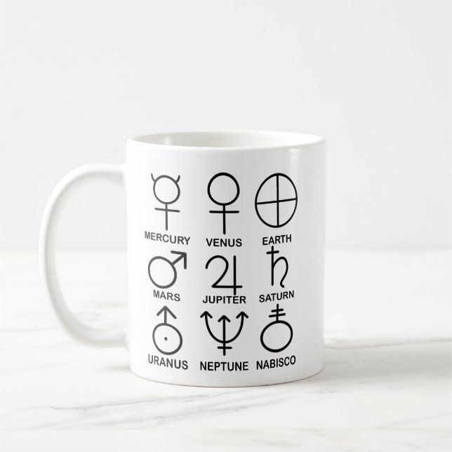 Pluto recast - 9 Planets Mug (Left)