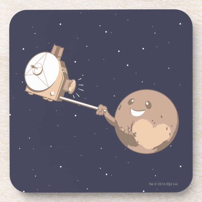 Pluto Selfie Coaster (Front)